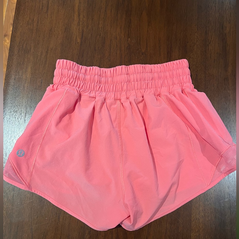 lululemon athletica Coral Pink Athletic Shorts